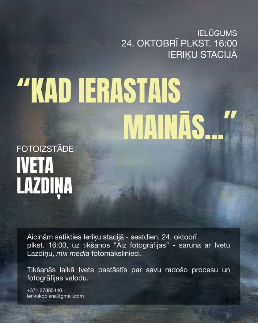 Event "Behind the Photograph" – a conversation with mixed media photo artist Iveta Lazdiņa