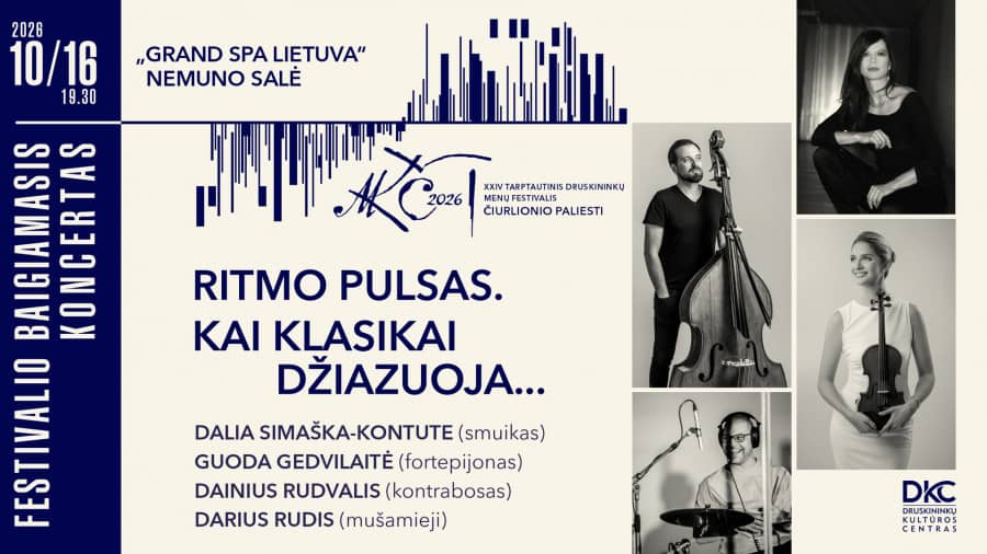 Final concert of the festival "Čiurlionio paliesti" — "Pulse of Rhythm. When Classics Jazz..."