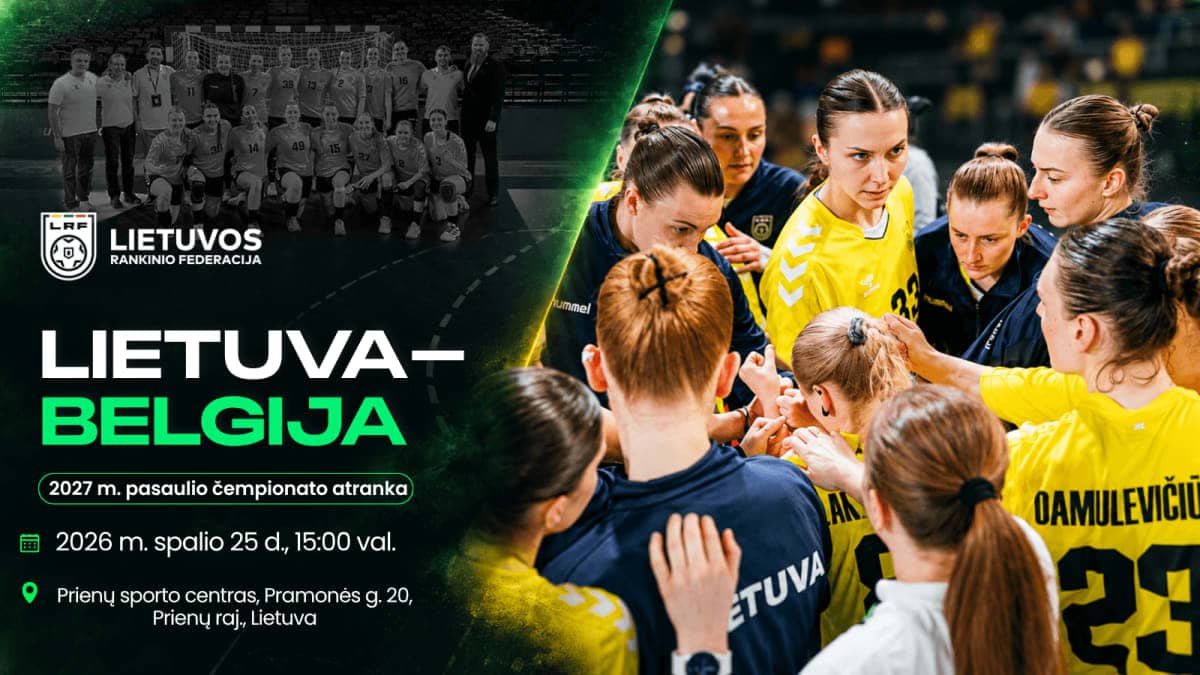Lithuania vs Belgium women's teams clash – 2027 World Championship qualifier