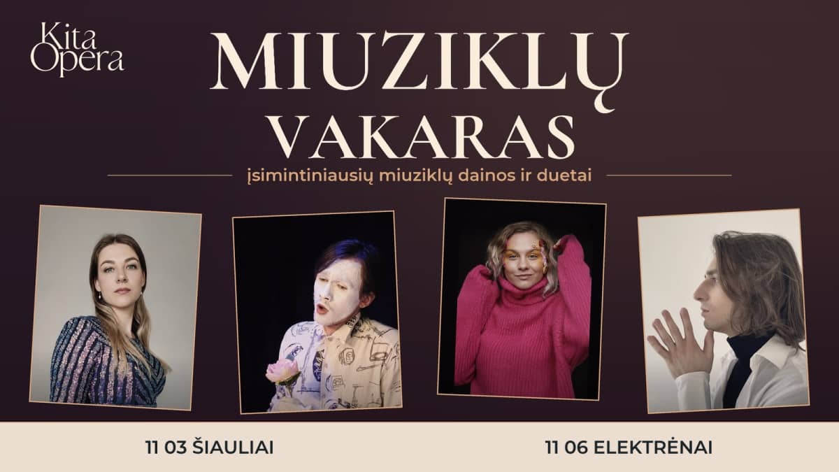 Miuziklų vakaras – įsimintiniausių miuziklų dainos ir duetai