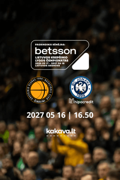 LKL: Šiauliai-Jonava Hipocredit