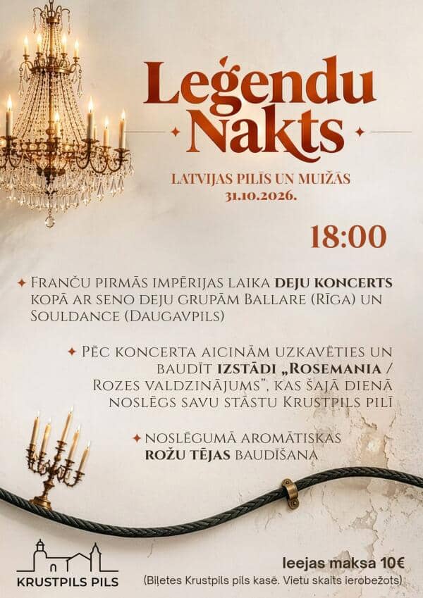 Night of Legends at Krustpils Castle