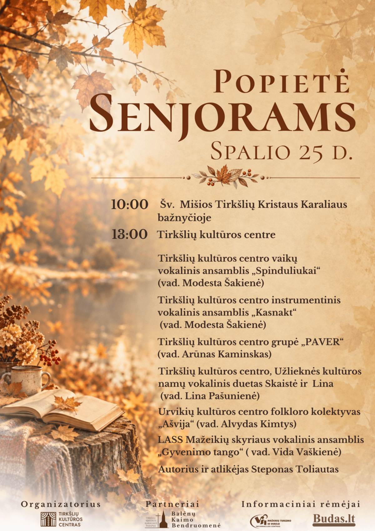 Afternoon event for seniors in Tirkšliai