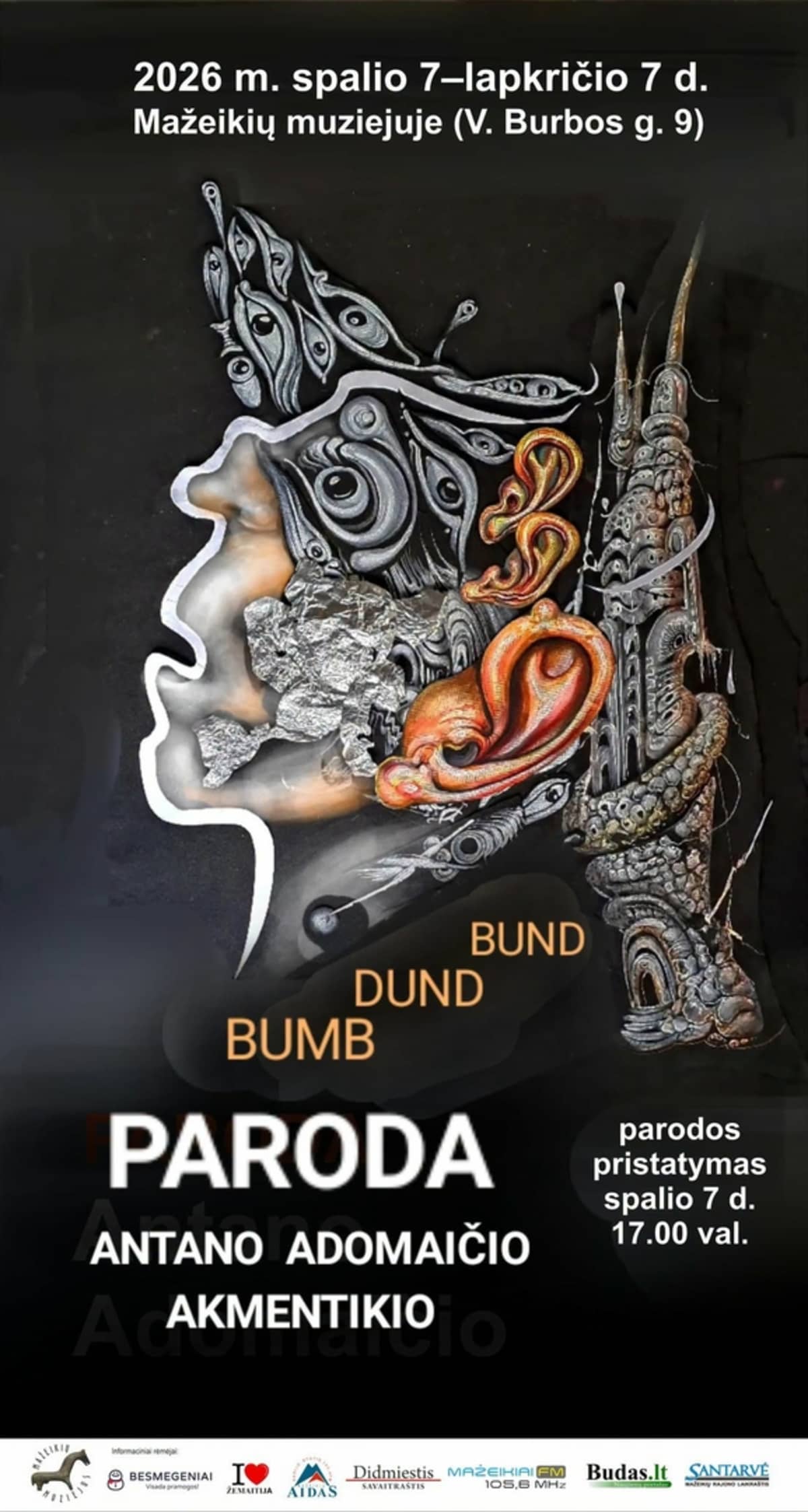 Presentation of Antanas Adomaitis’ exhibition “BUMB DUND BUND”