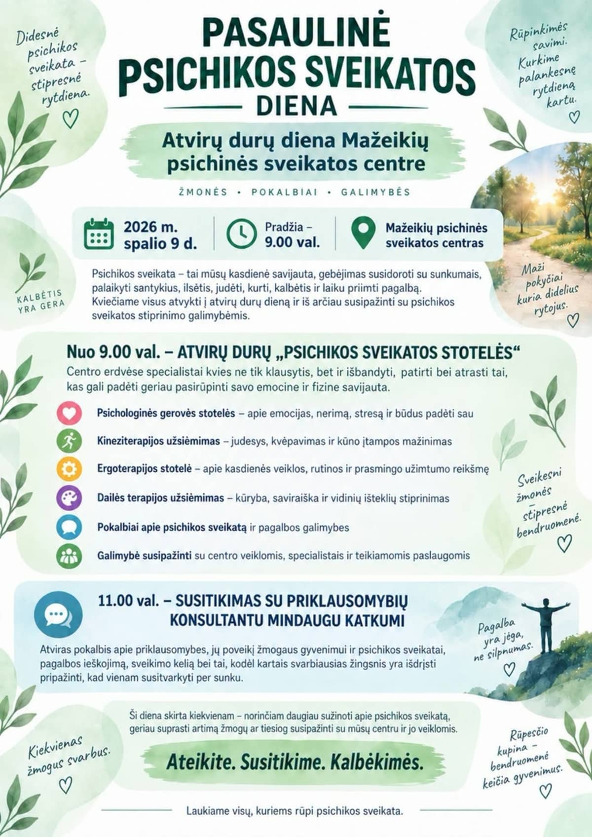 Open day at the Mažeikiai Mental Health Centre