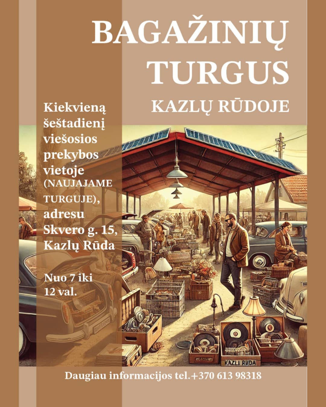 Car boot sale in Kazlų Rūda