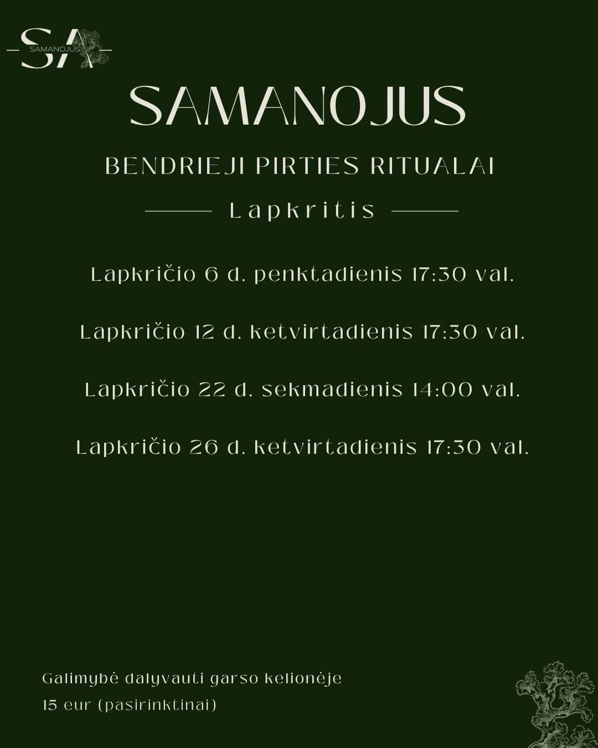 Sauna SAMANOJUS invites you to visit