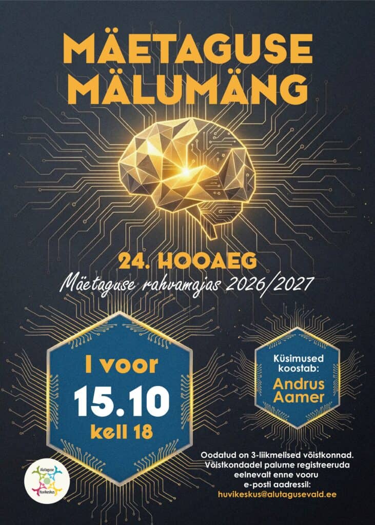 Mäetaguse Quiz: 24th Season, Round I