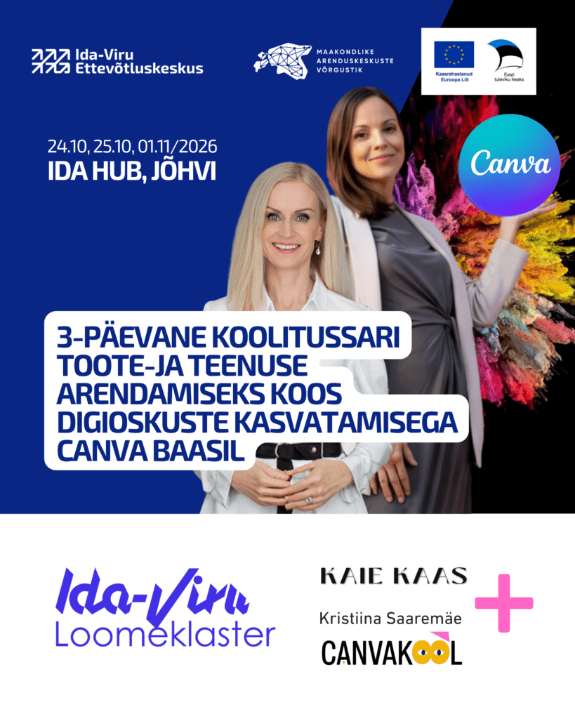 3-day training series for product and service development with digital skills growth based on Canva