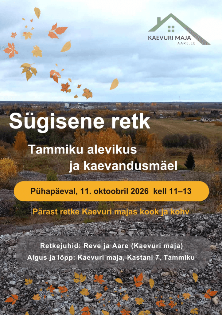Autumn hike in Tammiku settlement and on the mining hill