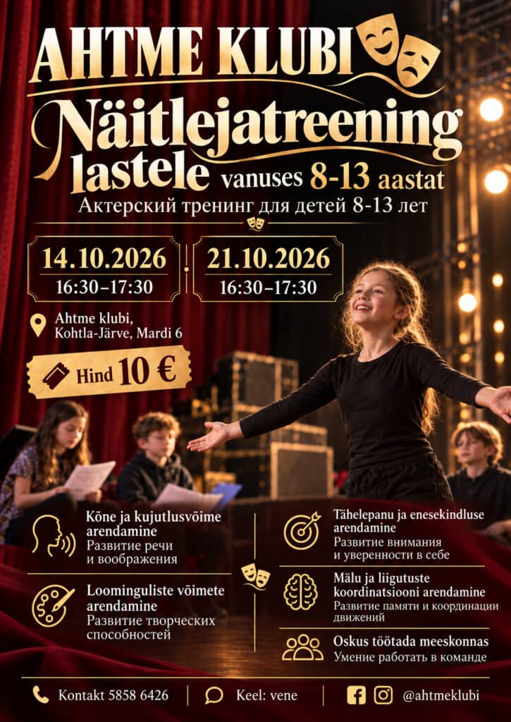 Acting training for children aged 8–13