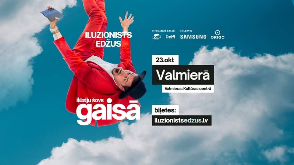 Illusionist Edžus in the magic show “IN THE AIR”