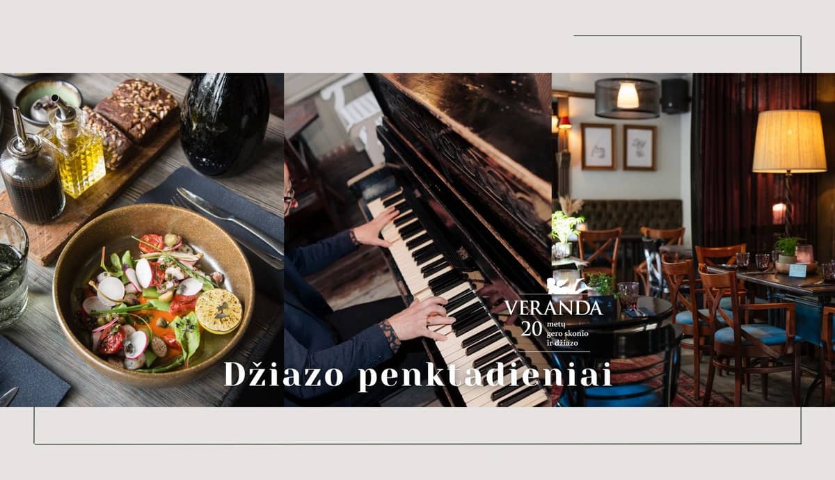 Vakarienė skambant džiazui • JAZZ DUO • L.Mieldažis – piano, G.Remeikis – saksofonas