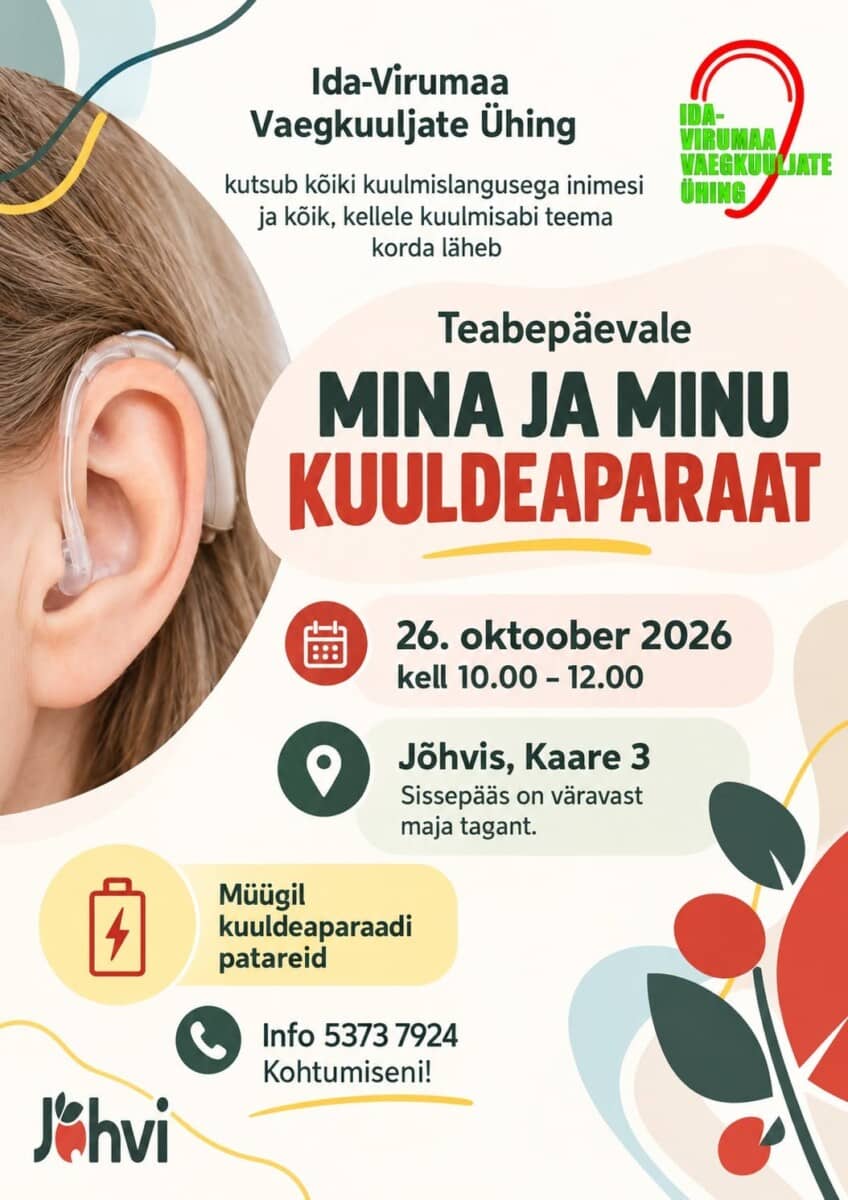 Ida-Virumaa Association of the Hard of Hearing information day: Me and my hearing aid