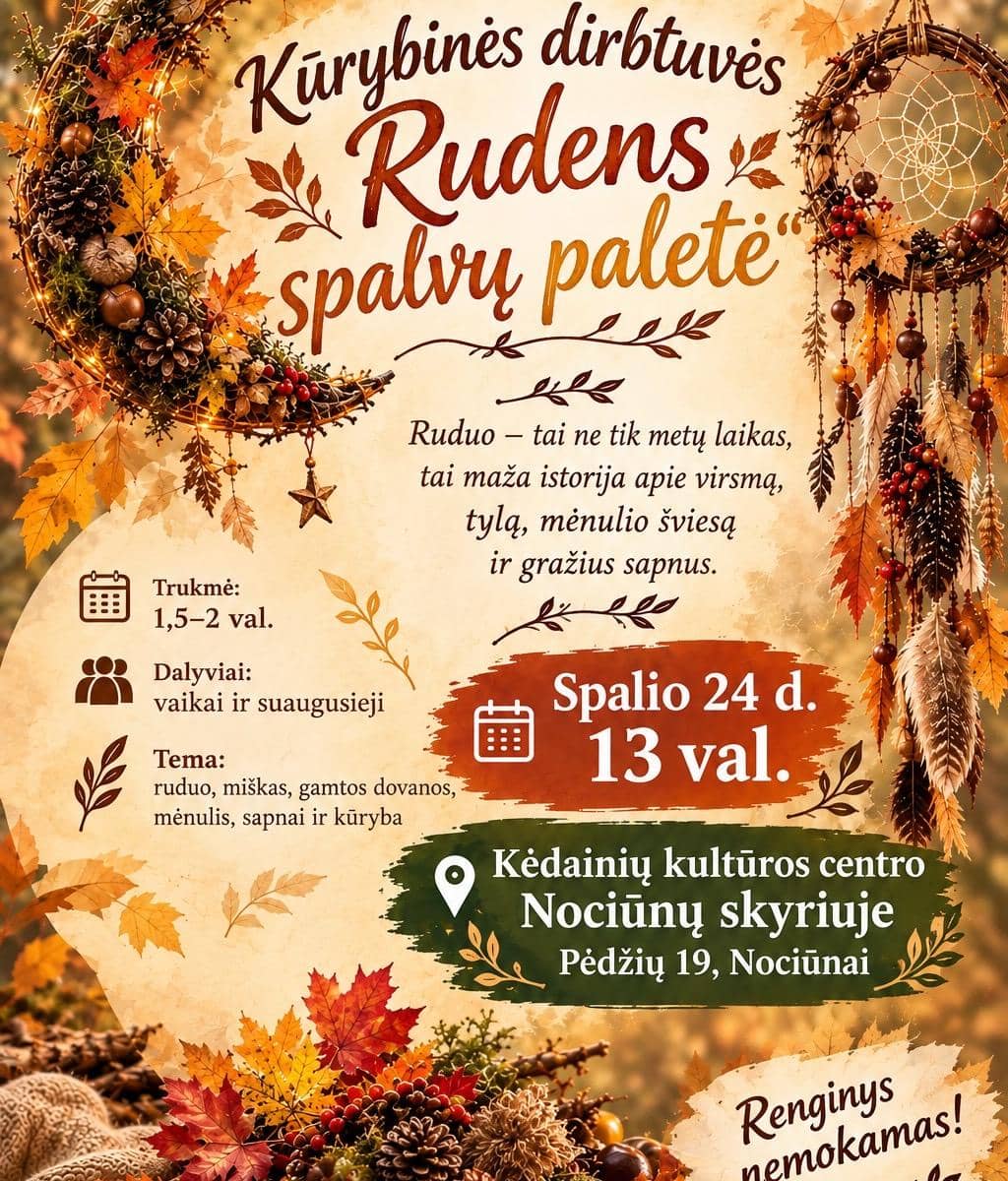Creative Workshop "Palette of Autumn Colours"