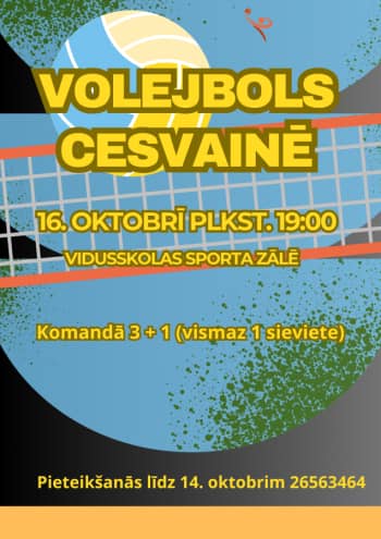 Cesvaine Association Administration organises volleyball competitions