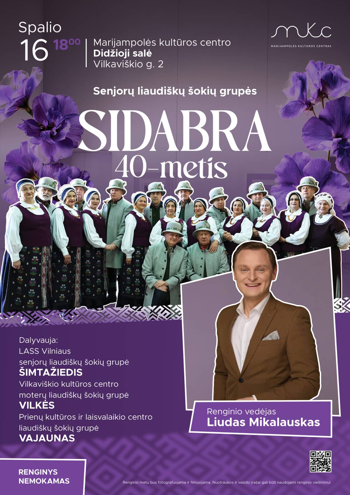 40th anniversary of the senior folk dance group "Sidabra"