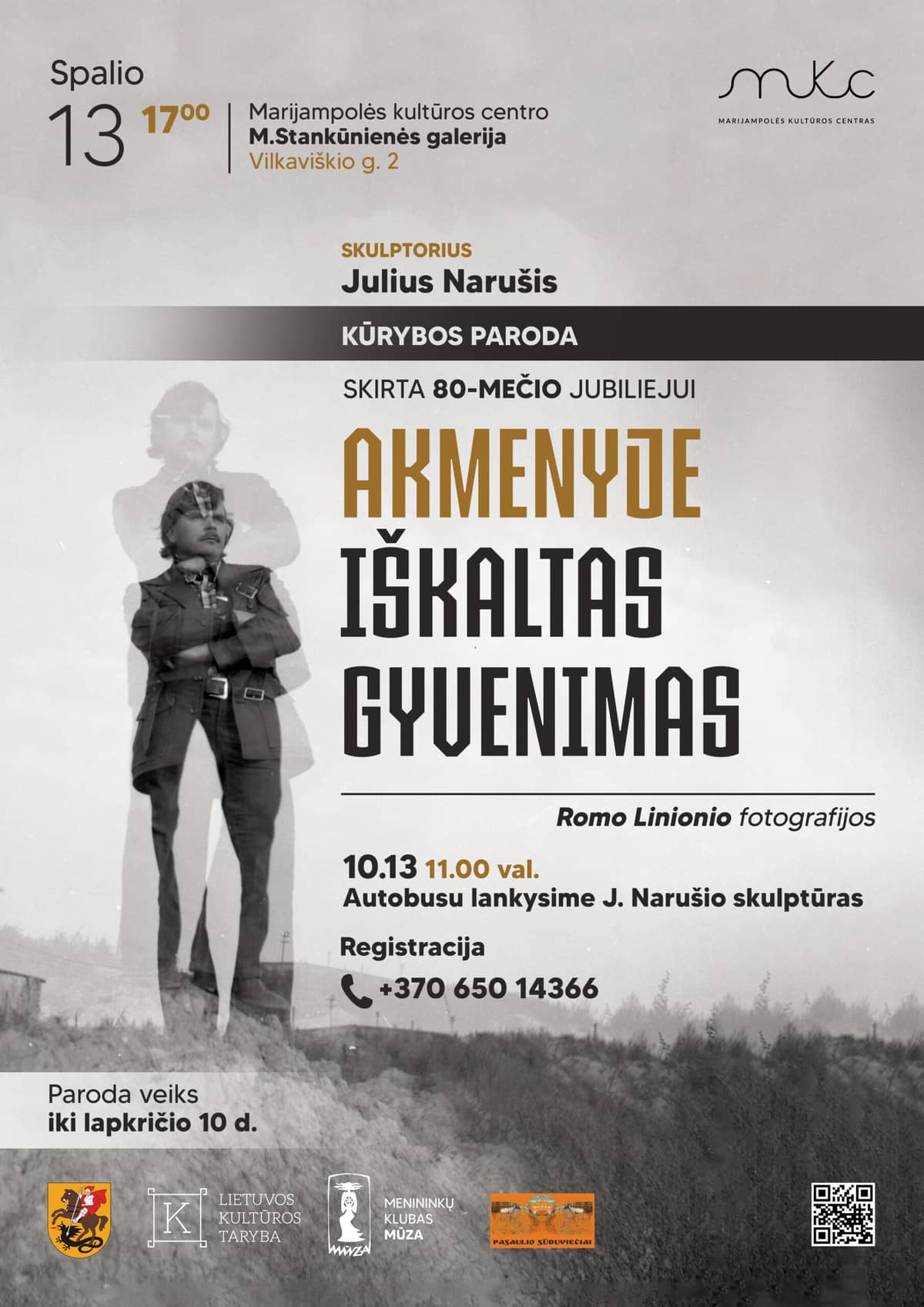 JULIAUS NARUŠIS EXHIBITION „LIFE CARVED IN STONE“