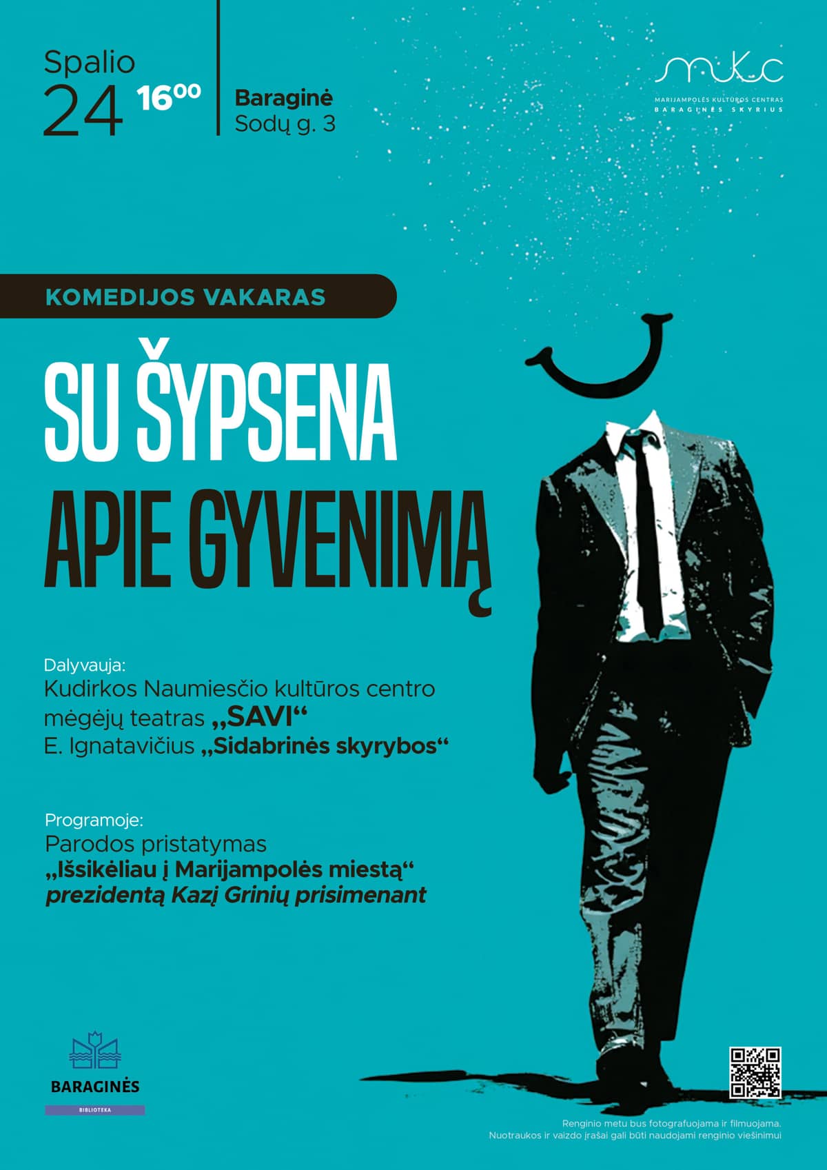 COMEDY EVENING “WITH A SMILE ABOUT LIFE” | BARAGINĖ