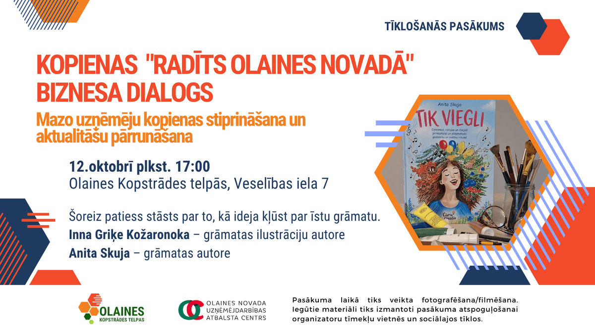 Community "Created in Olaine Municipality" business dialogue 12.10.