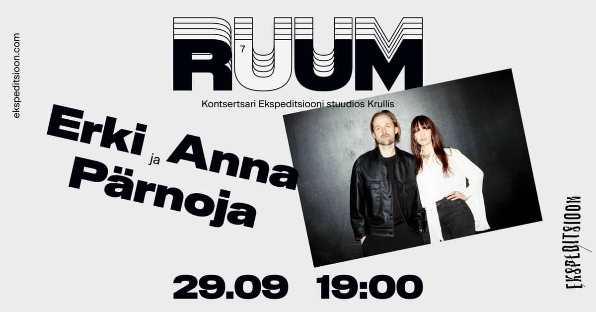 Concert series RUUM: Erki and Anna Pärnoja
