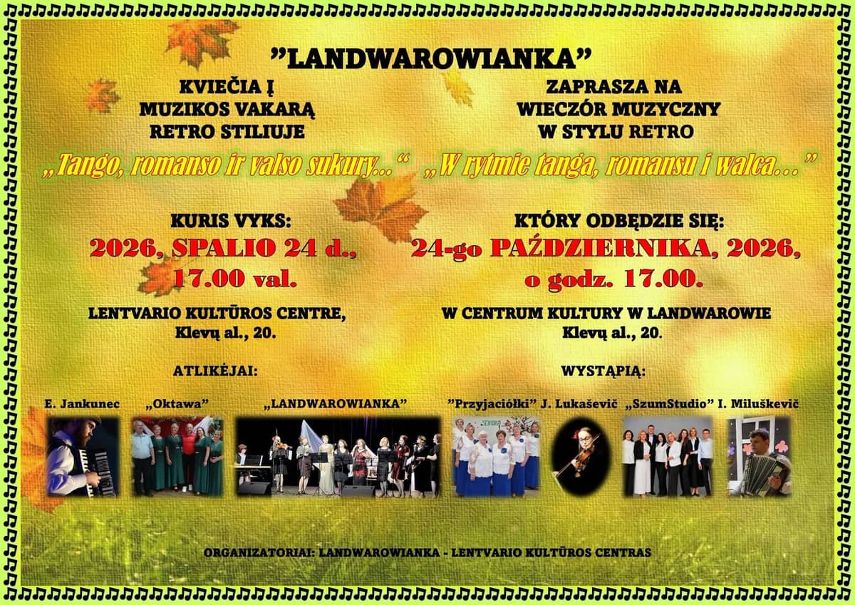 An Evening of Music “In the Whirl of Tango, Romance and Waltz…”