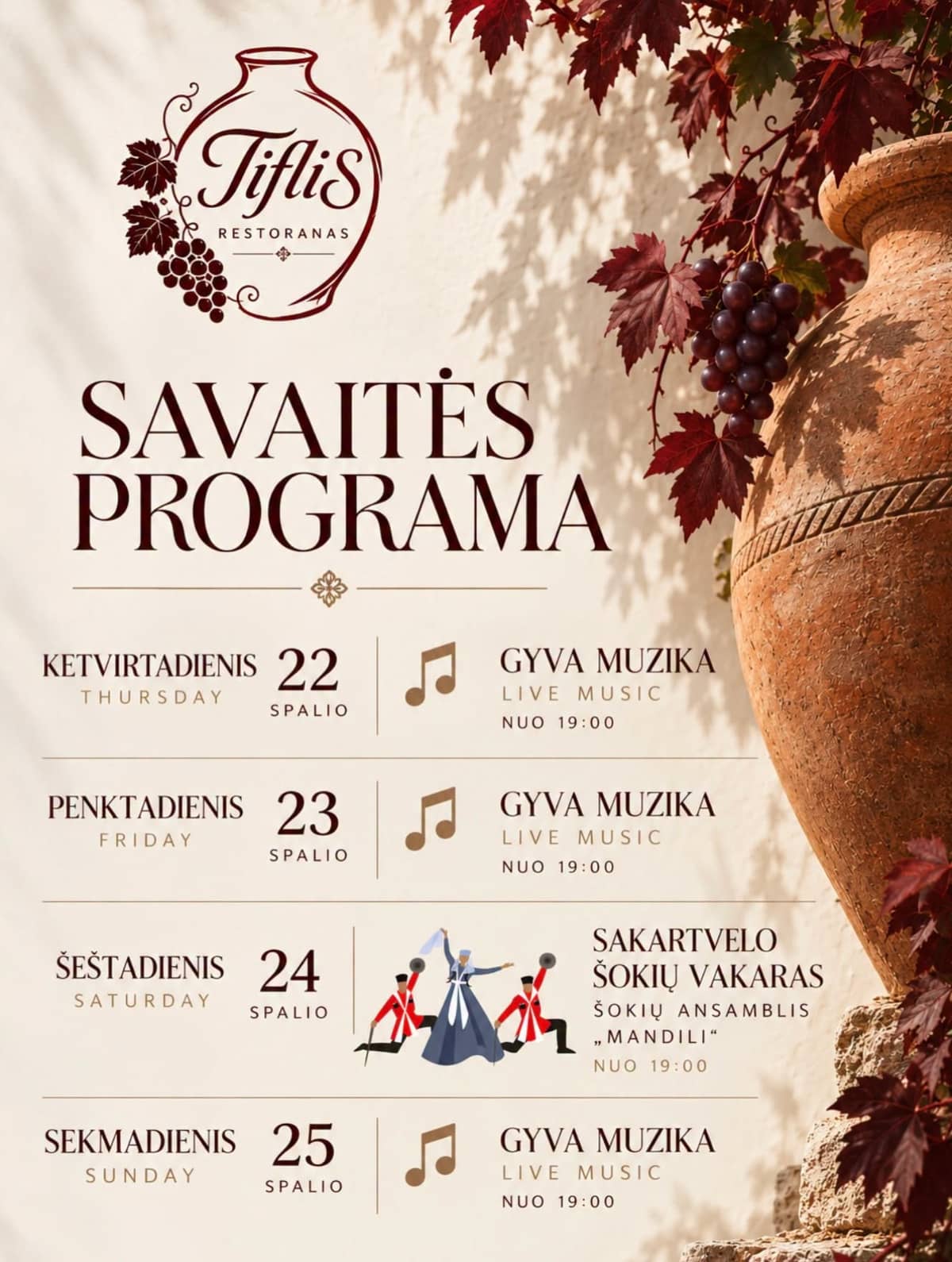 At restaurant „Tiflis“ – SAKARTVELO CHOCOLATE EVENING