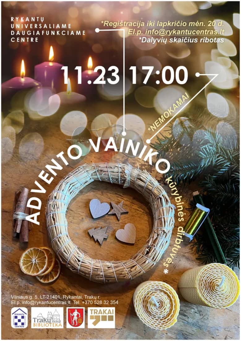 Advent wreath making workshop