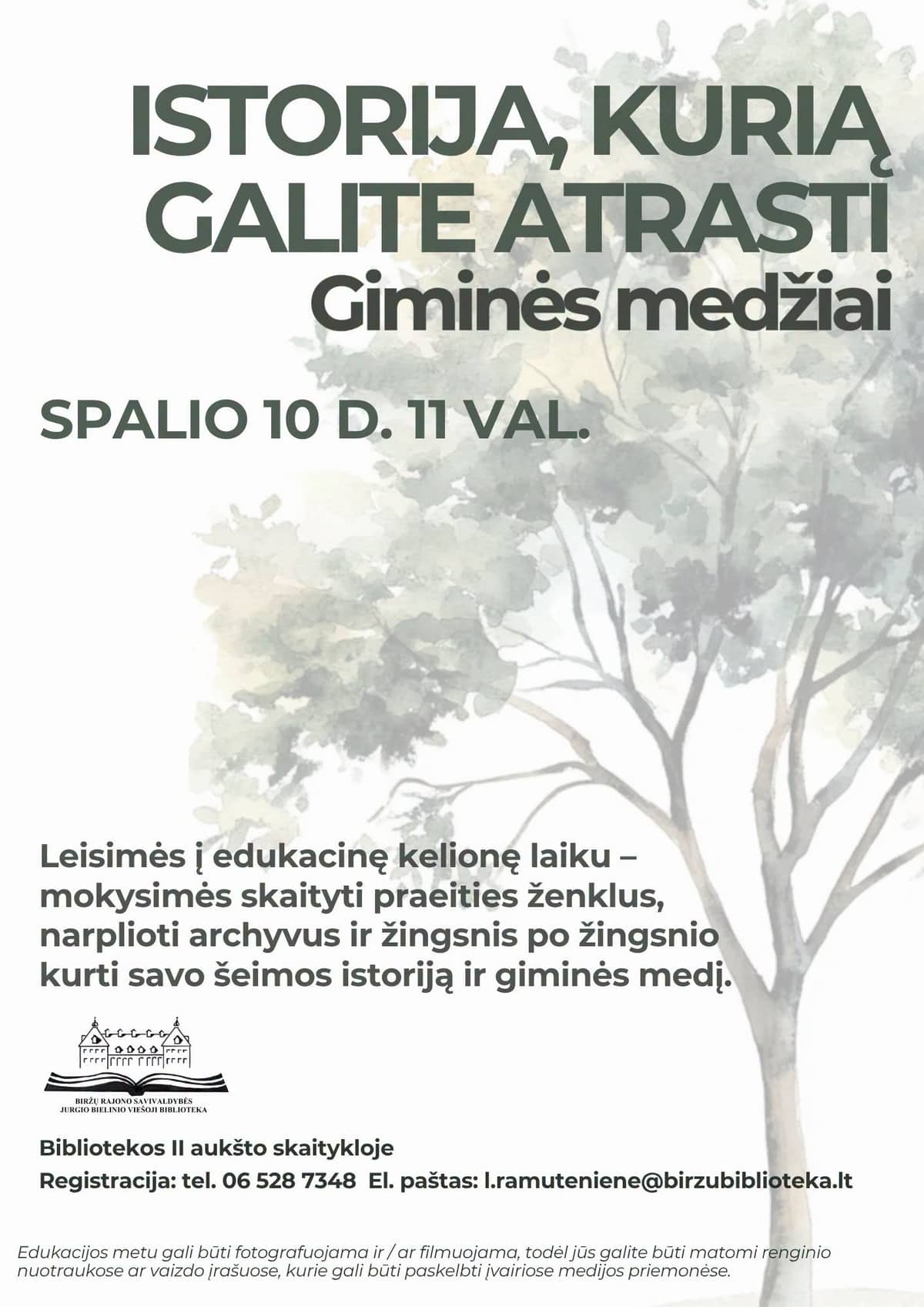 Educational workshop “History You Can Discover. Family Trees”