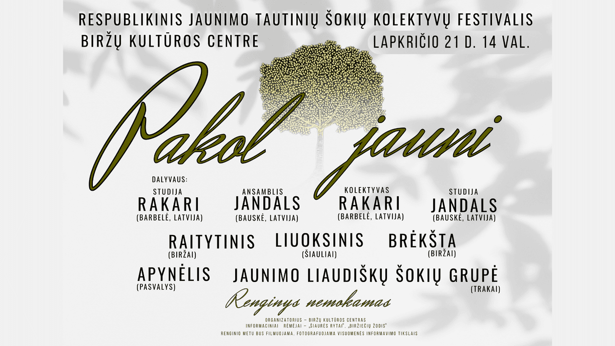 National Youth Folk Dance Ensemble Festival "Pakol jauni"