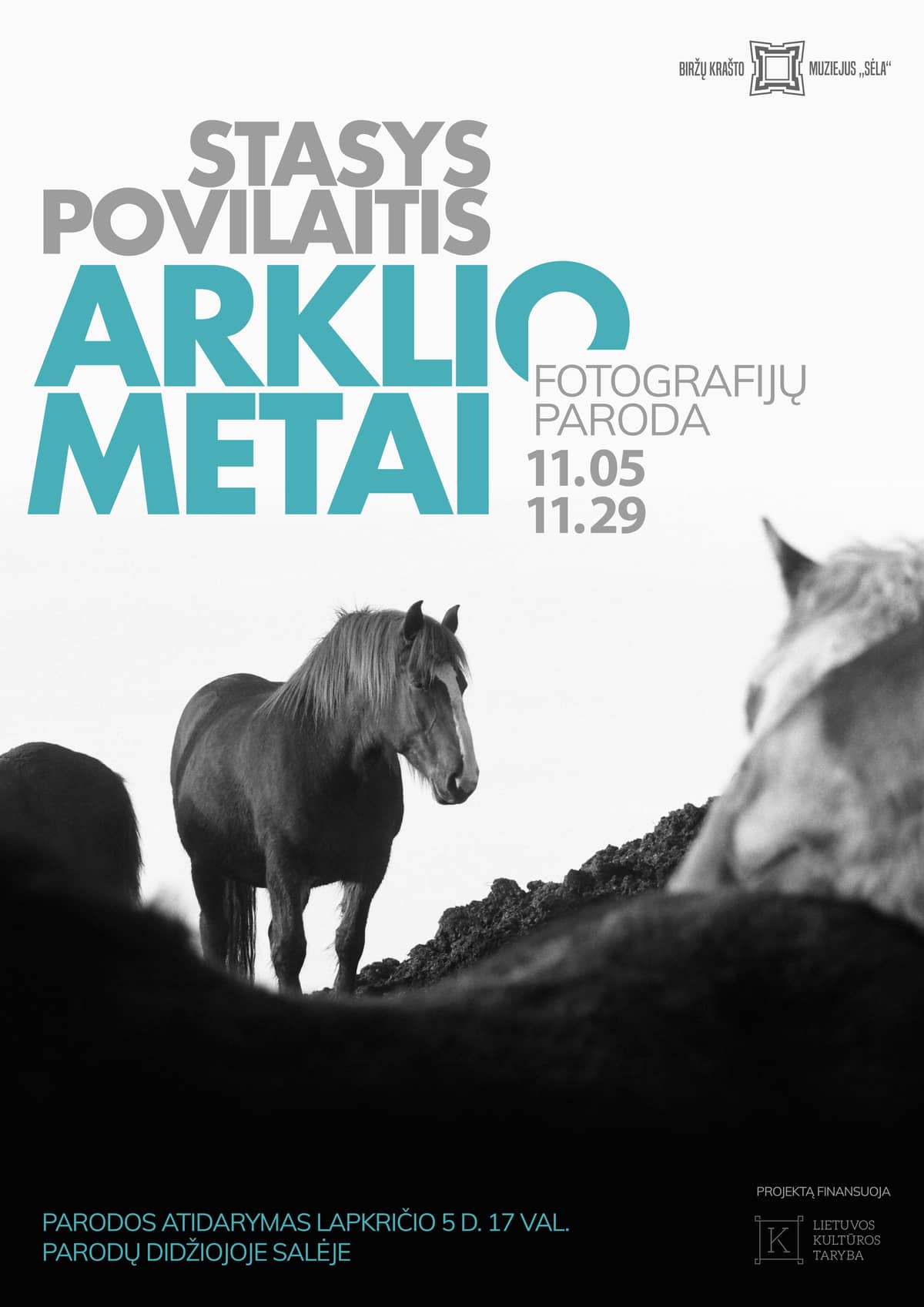 Opening of Stasys Povilaitis's photography exhibition "Arklio metai"