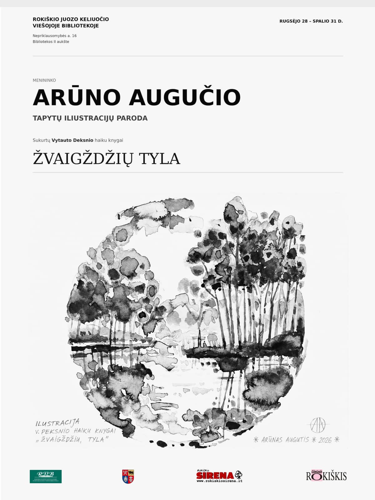 Exhibition of painted illustrations by Arūnas Augutis