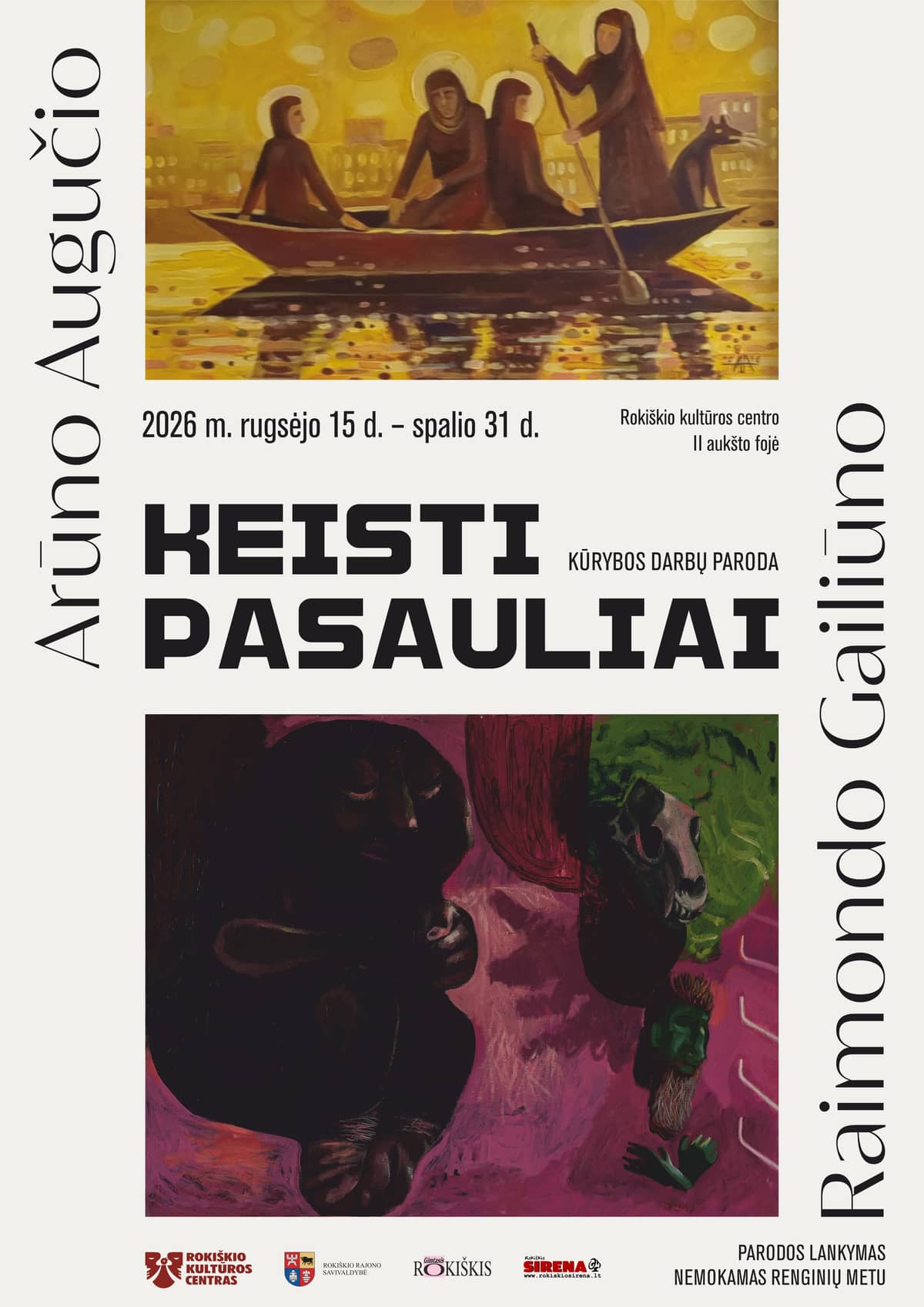 Exhibition of works by Arūnas Augutis and Raimondas Gailiūnas STRANGE WORLDS