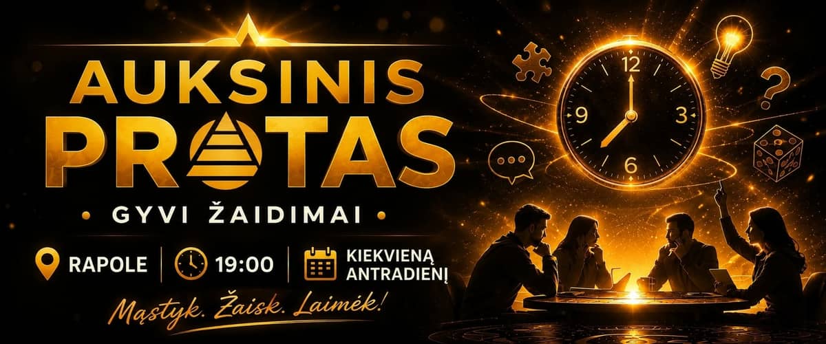 "Auksinis protas" | Live games in Utena