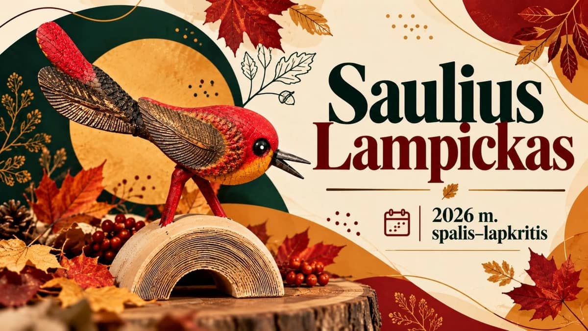 Exhibition of birds created by Saulius Lampickas