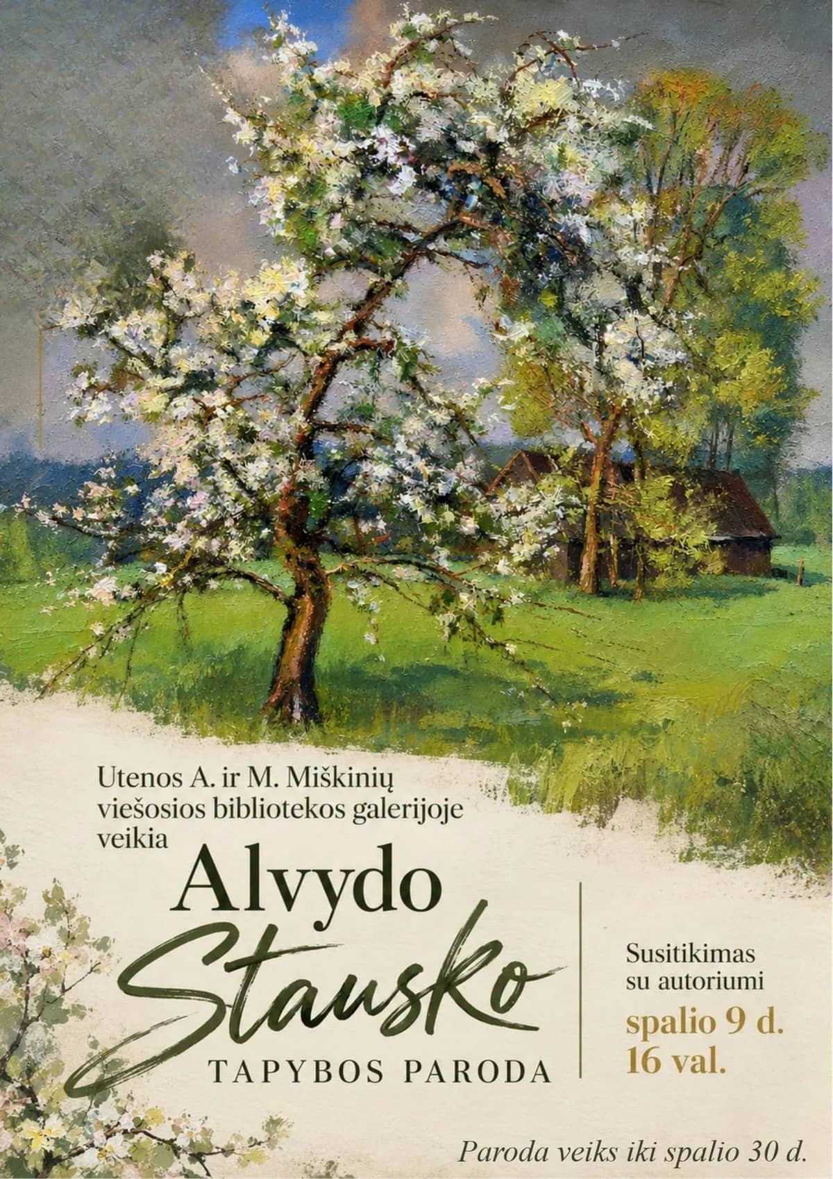 Presentation of Alvydas Stauskas' painting exhibition