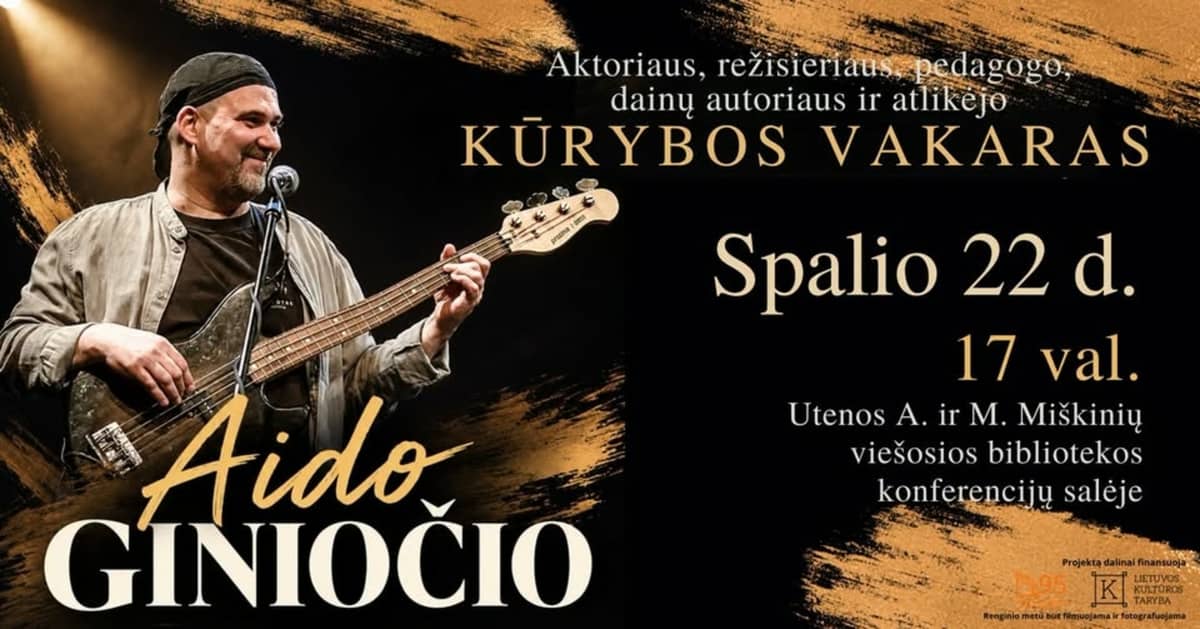 An evening of Aidas Giniočis' creative work