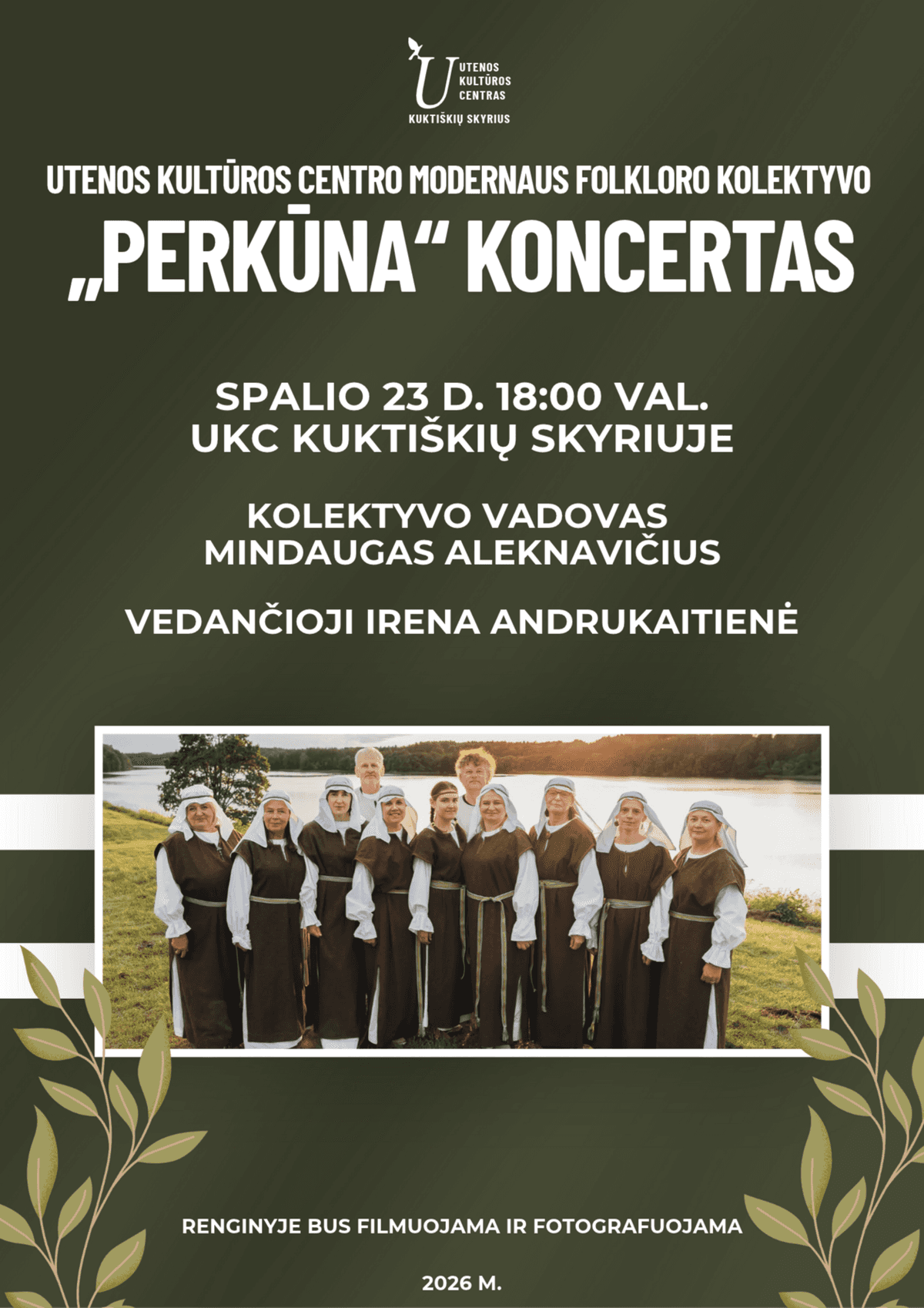 Concert by the modern folklore ensemble “Perkūna” of Utena Culture Centre