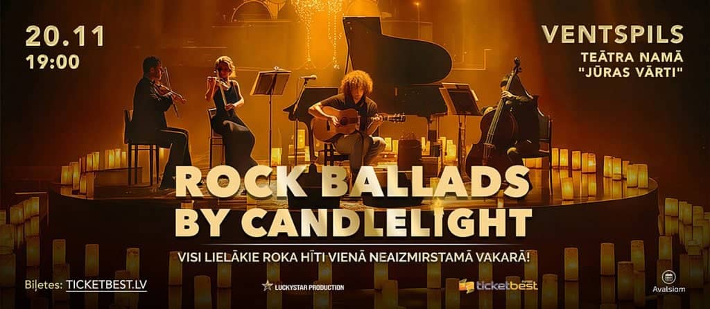 Rock ballads in a CANDLELIGHT performance