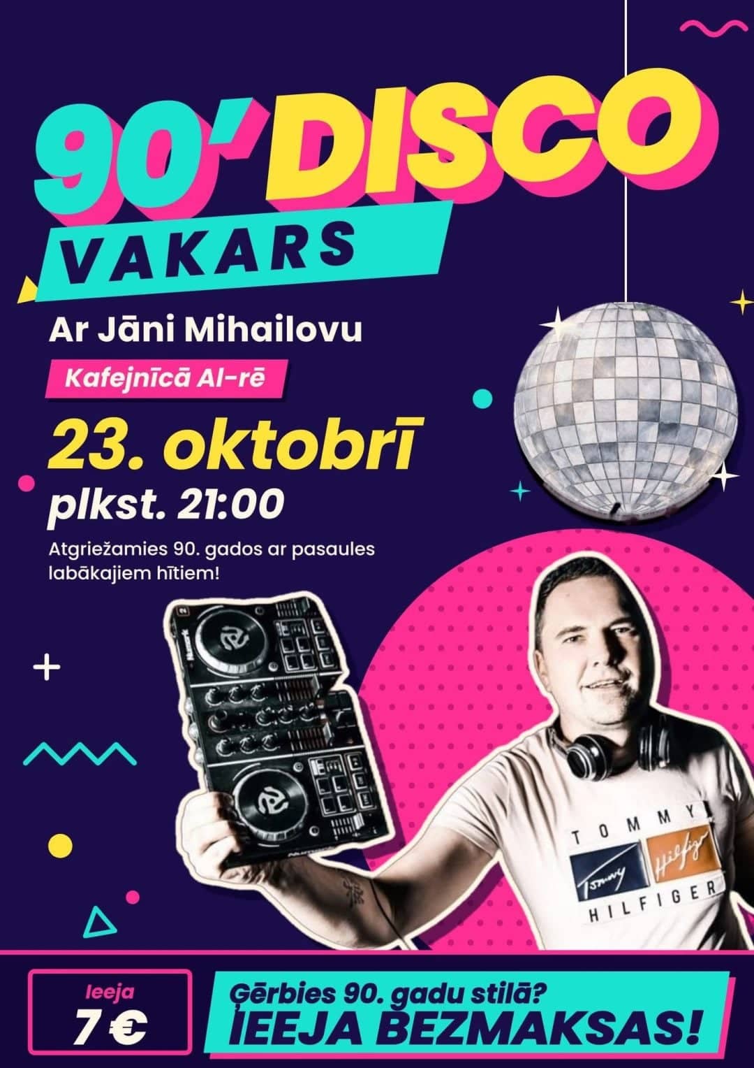 90s DISCO night at café Al-Rē