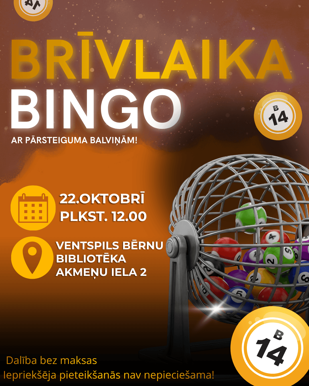 "School Break Bingo!" at the Children's Library