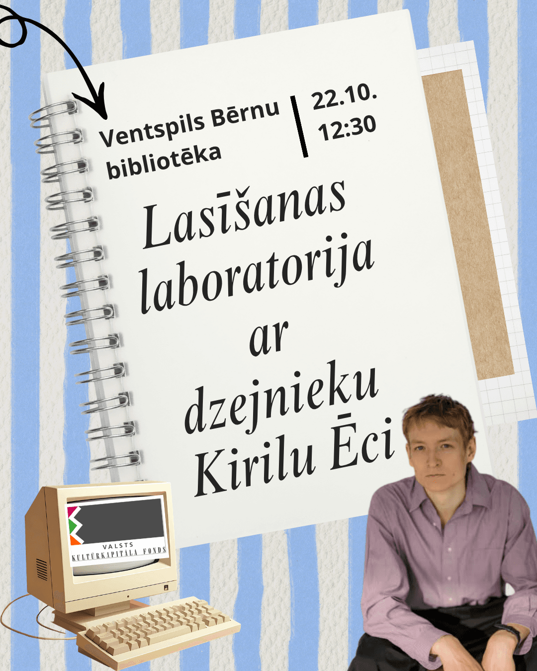 Meeting with poet Kirill Etsi at the Children's Library